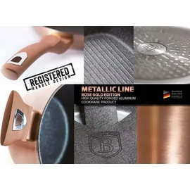 Berlinger Haus Rose Gold Topf-Set 14-tlg. 3 x Kochtopf + 2 x Bratpfanne + 3 x Messer + 4 x Küchenutensilien + 2 x Untersetzer