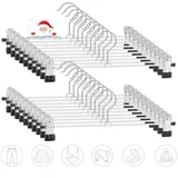 ZEUOPQ Kleiderbügel 20er-Set Metall Kleiderbügel mit verstellbaren Clips Hosenbügel, (20-tlg), ideal für einen organisierten Kleiderschrank