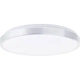 BRElight Brelight, Wandleuchte + Deckenleuchte, Livius LED Wand- und Deckenleuchte 49cm nickel/aluminium/weiss (3800 lm)