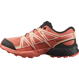 Salomon Kinder Speedcross Waterproof Hiking Shoe, Emberglow Tender Peach Fusion Coral, 28