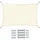 VOUNOT VOUNOT® Sonnensegel Rechteckig mit Befestigung Set, Wasserdicht Sonnenschutz Wetterbeständig, für Balkon Garten Terrasse, 3x2m, Beige