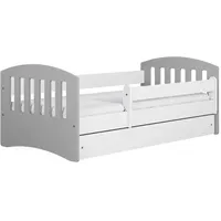Raumhirsch furniture Kinderbett, Grau, Holzwerkstoff, Holzwerkstoff, 1 Schubladen, 80x160