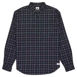 Element Button Down Regular Flannel Hemd tartan blue Gr. XL