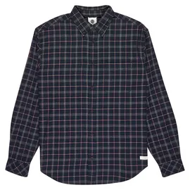 Element Button Down Regular Flannel Hemd tartan blue Gr. XL