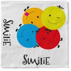 Sovie HOME Serviette Smilie aus Tissue 33 x 33 cm, 20 Stück