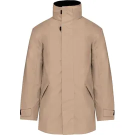 Kariban Herren Parka Kapuzenparka Regenmantel Isolierjacke Winterjacke, Größe:L, Farbe:Beige - Beige - L