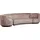 Woood Loungesofa Chenille 4–5 Sitzplätze Grau