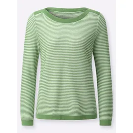 Casual Looks Langarm-Pullover apfel/ecru gemustert 50