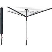 Vileda Sun-Rise Premium Wäschespinne -50 m Leinenlänge|Kompakte & stabile