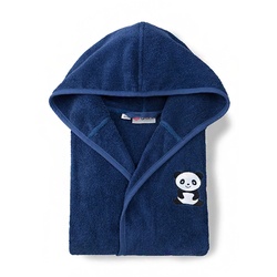 grace grand spa Bademantel mit niedlicher Motiv-Stickerei blau 