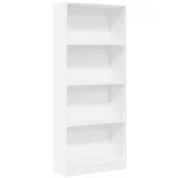 vidaXL Bücherregal Weiß 60x24x143 cm Holzwerkstoff