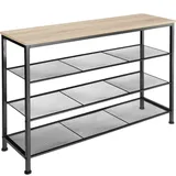 Tectake Portsmouth 100 x 73 x 30,5 cm Eiche Sonoma / braun