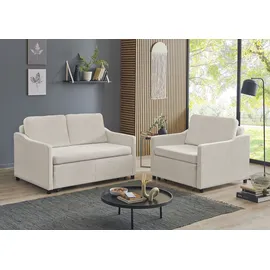 Atlantic Home Collection Schlafsofa »Anella« mit Cord-Bezug, mit Schlaffunktion, frei im Raum stellbar