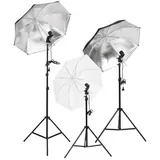 vidaXL Fotostudio-Beleuchtung Set mit Stativen & Schirmen