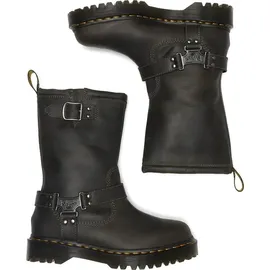 Dr. Martens Anistone Hi Charcoal Grey Burnished Waxy Pull Up Wp 40 EU
