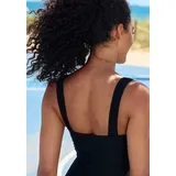 KANGAROOS Badeanzug Damen schwarz-pink Gr.52