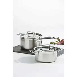 Le Creuset 3-ply Profitopf 20 cm silber
