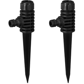 Relaxdays Sprühregner 2er Set 6 m schwarz