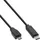 InLine InLine® USB 2.0 Kabel, Typ C Stecker an Micro-B Stecker, schwarz, 2m