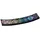 Saraswati Räucherstäbchenhalter "7 Chakren" Black Stone graviert 25 x 5 cm