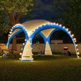 Swing&Harmonie Faltpavillon 4,5 x 4,5 m inkl. Solarmodul Blau
