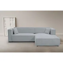 werk2 Eckcouch Cord 2-Sitzer Grau