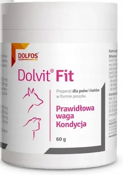DOLFOS Dolvit Fit 60g Fettabbau bei Hunden und Katzen