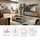 Innostyle INA Sideboard 180 x 90 x 45 cm Schilfgrün / Artisan Eiche