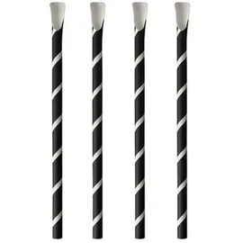 Papstar 100 PAPSTAR Strohhalme pure schwarz