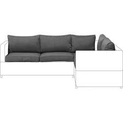 Outdoor Kissenbezug Set AVOLA Dunkelgrau