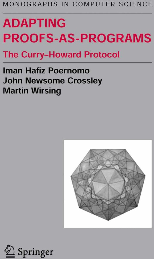 Adapting Proofs-As-Programs - Iman Poernomo  John N. Crossley  Martin Wirsing  Kartoniert (TB)