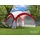 Swing&Harmonie LED Event Pavillon 4,5 x 4,5 m inkl. Solarmodul rot