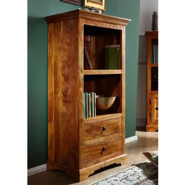 Massivmoebel24 Regal 68 x 44 x 140 cm Braun