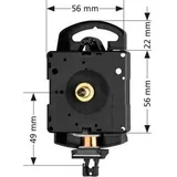 HERMLE Quarz-Pendeluhrwerk Hermle 2200, ZWL 16mm