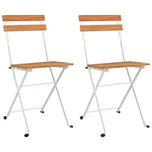 vidaXL Gartenstuhl 43,6 x 96,1 x 79 cm braun 2 St.