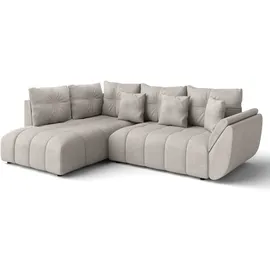 ax living Eckcouch Schlaffunktion 2-Sitzer Beige