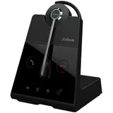 JABRA Engage 65 SE Convertible Headset with earhook, Base, Power Supply, 1.5m USB-C to USB-A Cable, Desk Phone Cable, Eargels, Headband, Quick Start Guide, Warranty and Warning (Safety leaflets)
