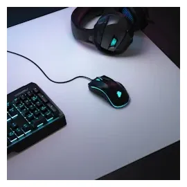 Titanwolf Gaming Mauspad, XXXL Speed Mousepad 1200 x 600 mm, Geschwindigkeit & Präzision, weiß