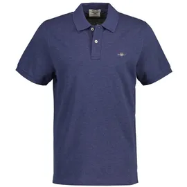 GANT Regular Shield Pique Poloshirt blau XL