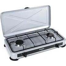 Promis Gaskocher KG200S 2-flammig silber