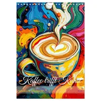 Calvendo Kaffee trifft Kunst - Aromatische Pinselstriche (Wandkalender 2026