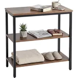 Relaxdays Nachtschrank 61 x 60 x 30 cm Braun