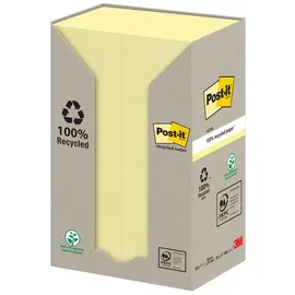 Post-it Post-it® Recycling Notes Haftnotizen farbsortiert, 24 Blöcke