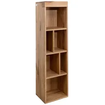 MASSIVMOEBEL24.DE Wandregal 37 x 30 x 142 cm Wildeiche