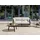 Beliani Esperia Gartensofa 2-Sitzer Aluminium schwarz/grau