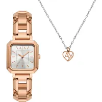 Giorgio Armani Armani Exchange Uhren-Set Edelstahl Herrenuhren Damen
