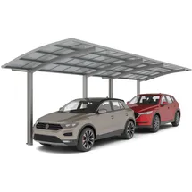 Ximax Carport Portoforte-60 Tandem Edelstahl-Look