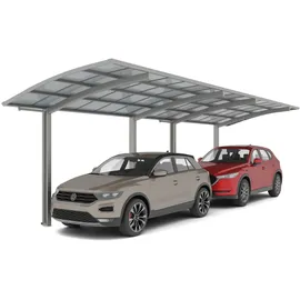 Ximax Carport Portoforte-60 Tandem Edelstahl-Look