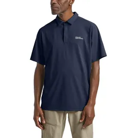 Jack Wolfskin Delgami Kurzarm-poloshirt - Night Blue - S
