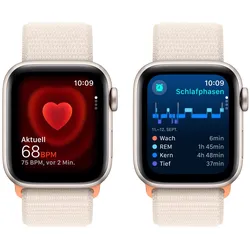 Apple Watch SE Aluminium Polarstern Polarstern 40mm One Size (130-200 mm Umfang) Polarstern GPS + Cellular